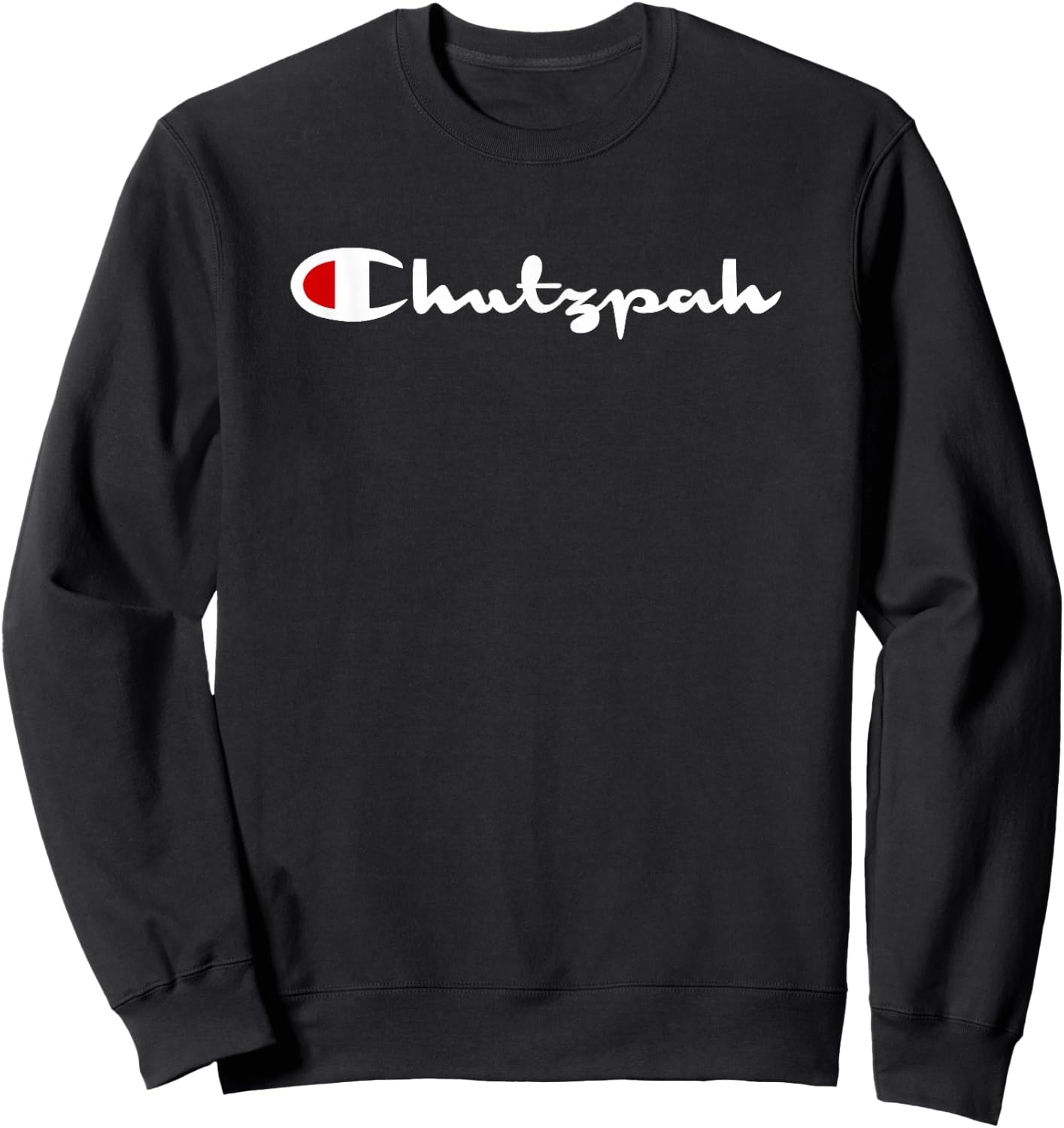 Chanukah Chutzpah Funny Jewish Retro 90s Style Humor Sweatshirt - Sweatshirt | Black