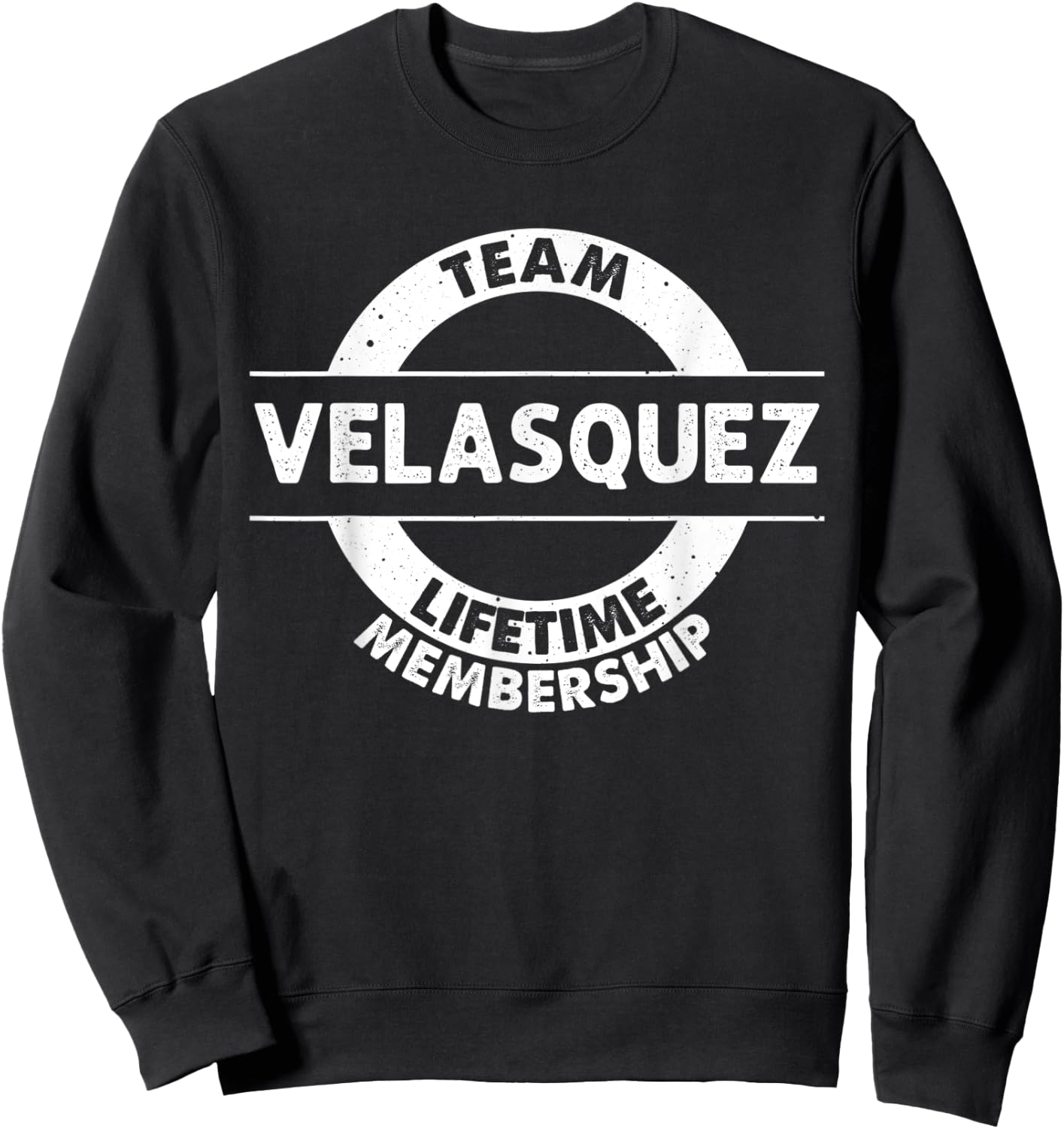 VELASQUEZ Gift Funny Surname Family Tree Birthday Reunion Sweatshirt - Sweatshirt | Black