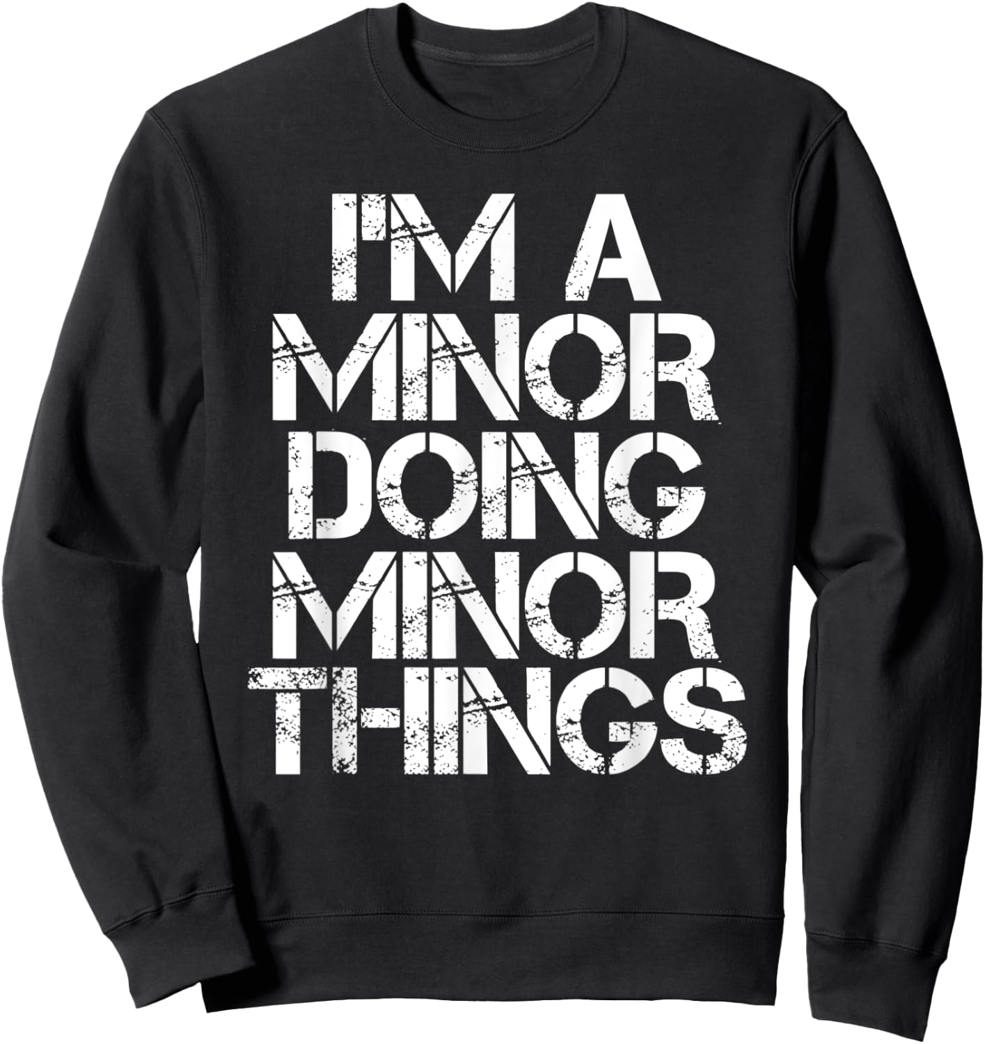 MINOR Funny Surname Family Tree Birthday Reunion Gift Sweatshirt - Sweatshirt | Black