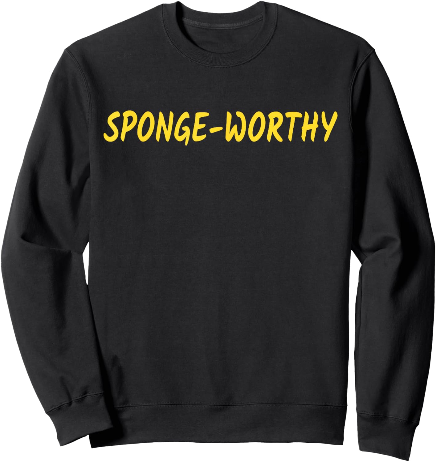 Sponge-Worthy Pop Culture Sweatshirt - Sweatshirt | Black