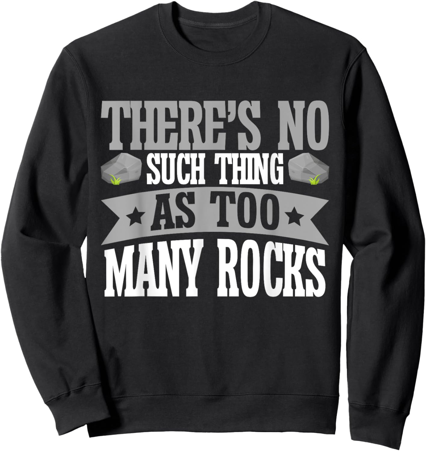 There's No Such Thing as Too Many Rocks Mineral Collection Sweatshirt - Sweatshirt | Black