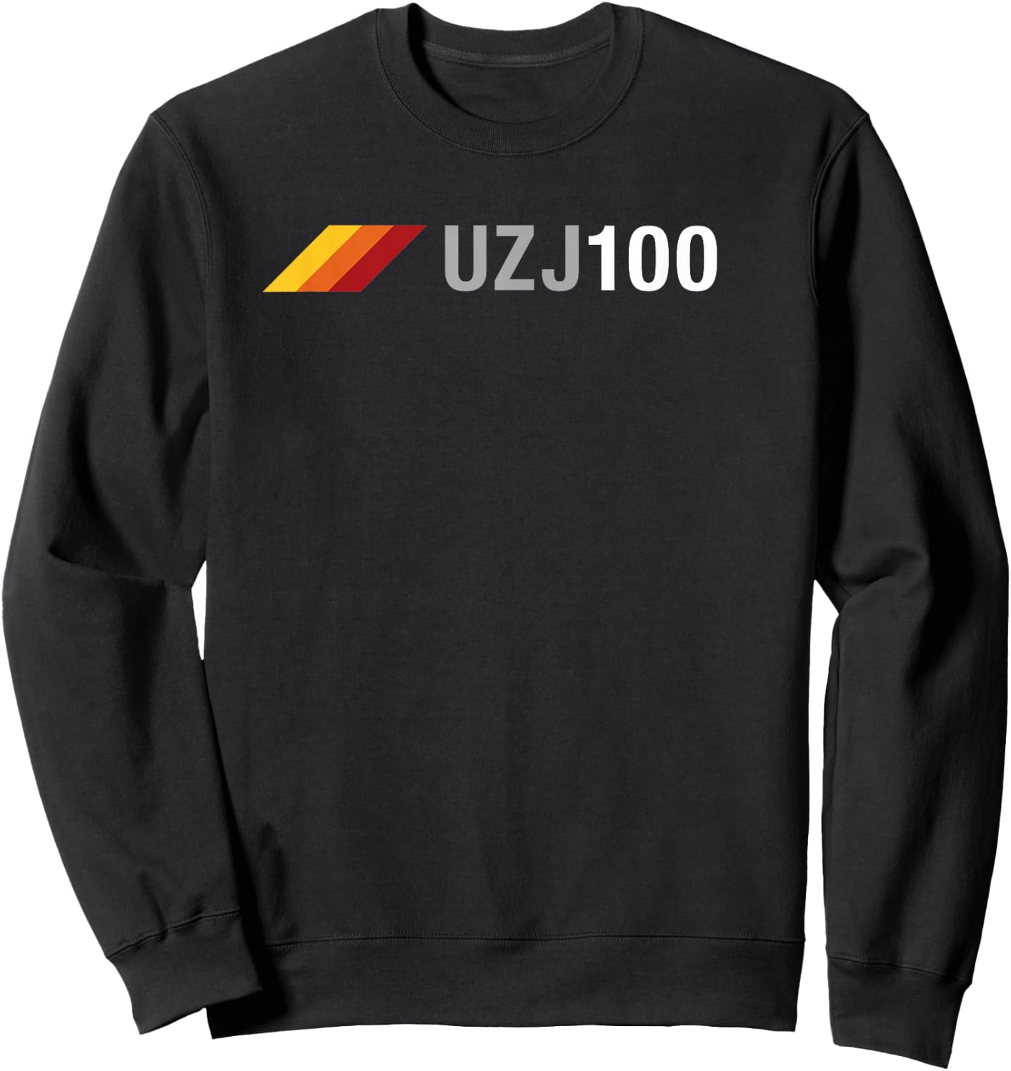 UZJ100 Overland SUV 3 Stripes Vintage Racing 100 Series Sweatshirt - Sweatshirt | Black