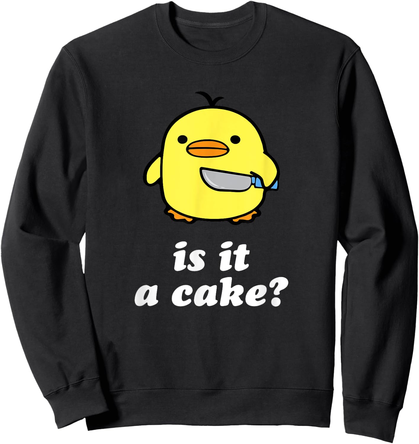 Is It A Cake? Sweatshirt - Sweatshirt | Black