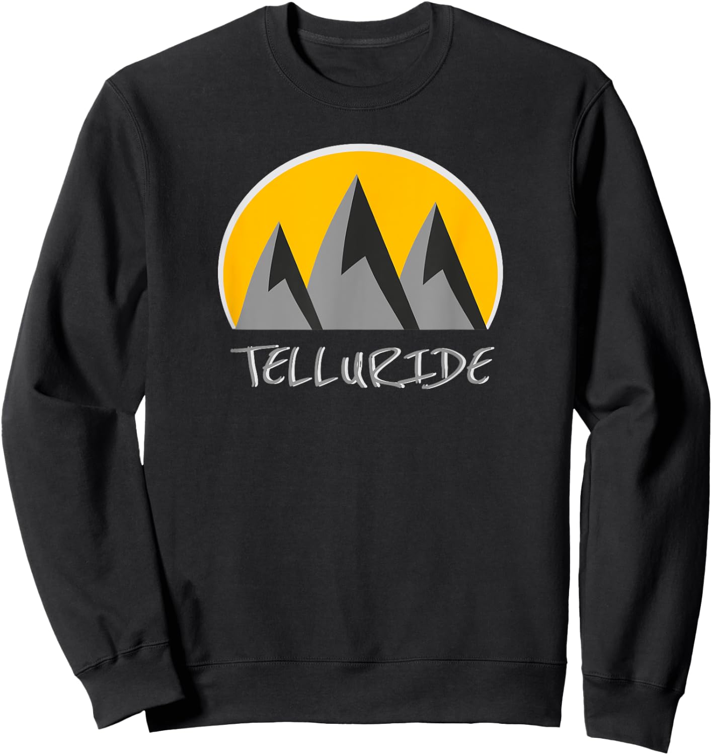 Telluride, Colorado Snow Ski & Outdoor Paradise. Telluride Sweatshirt - Sweatshirt | Black