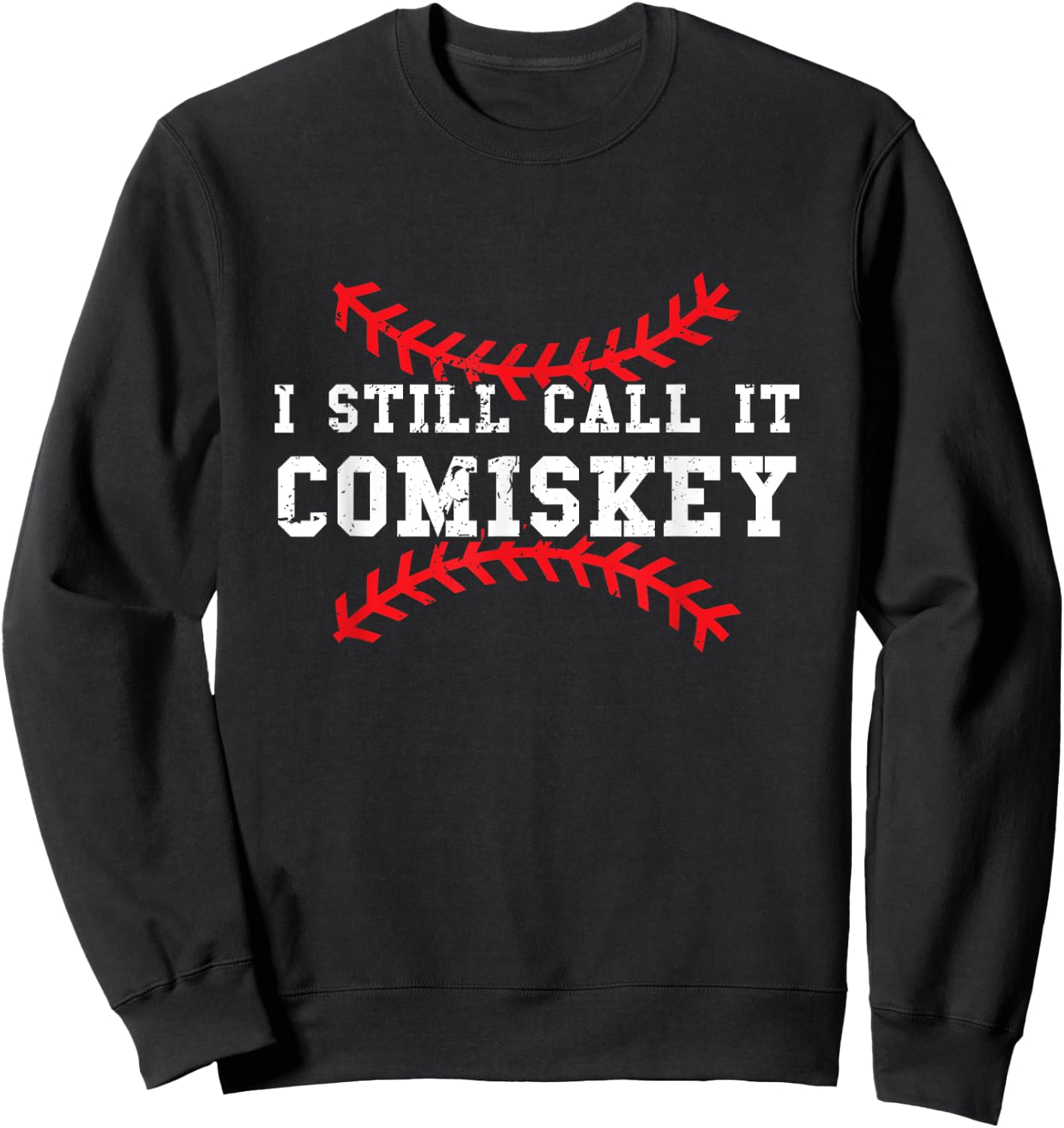 I Still Call It Comiskey Vintage Baseball Sweatshirt - Sweatshirt | Black