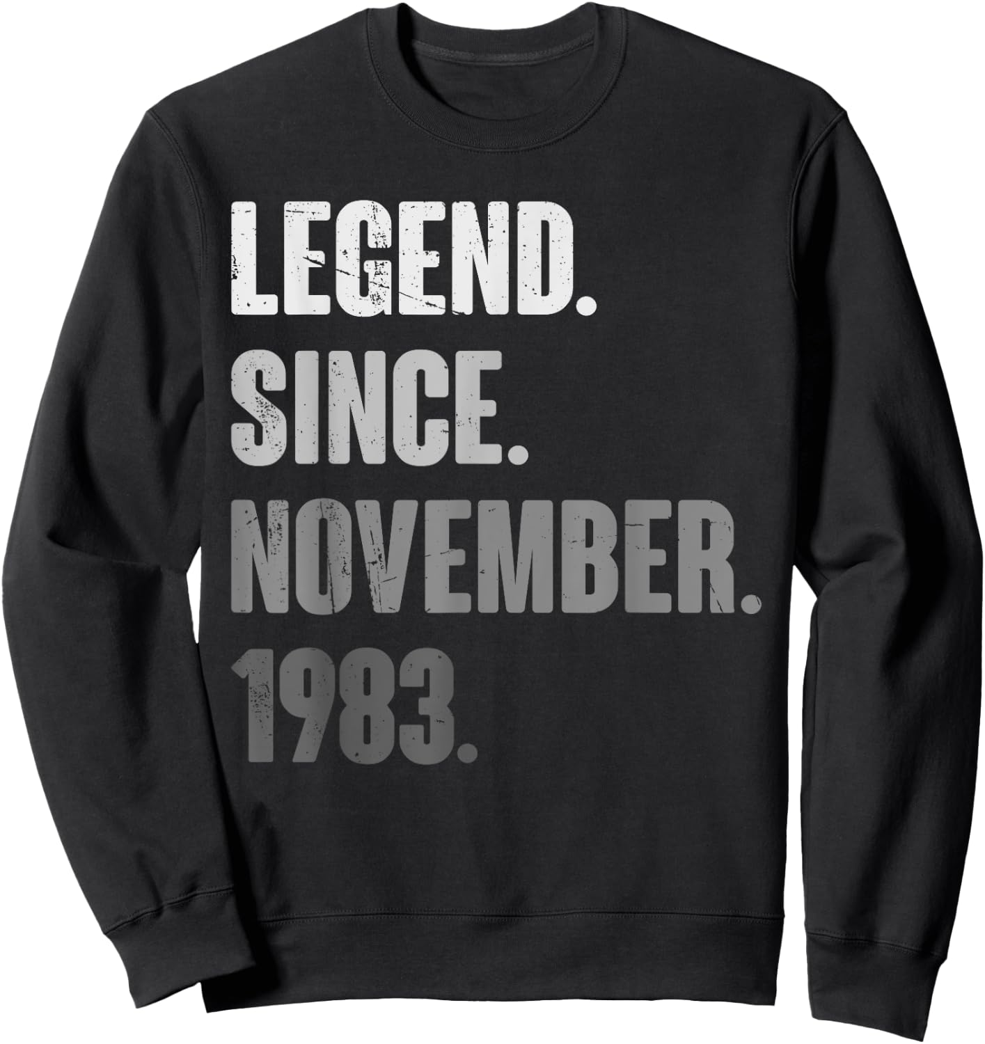 40th Birthday Funny 40 Year Old November 1983 Vintage Retro Sweatshirt - Sweatshirt | Black