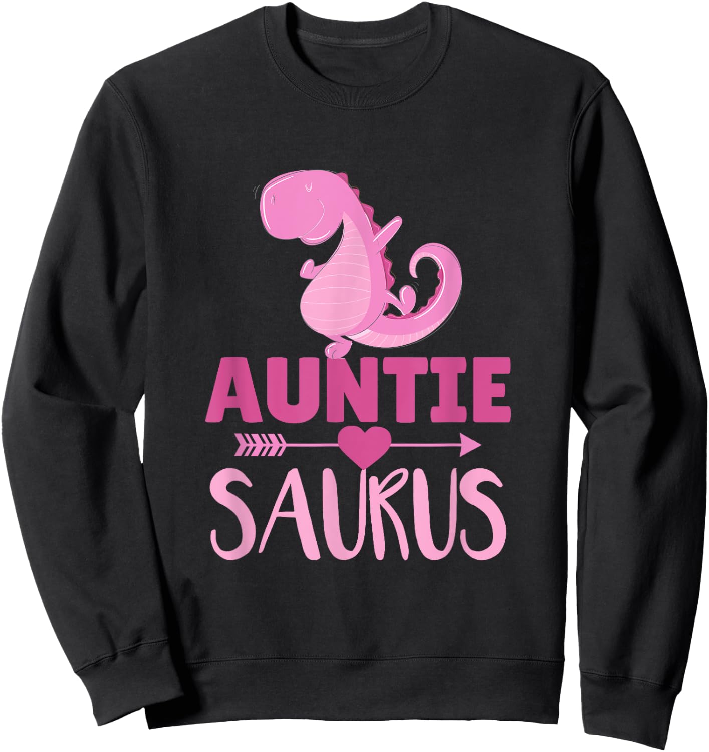 Auntiesaurus Auntie T Rex Dino Familie for Aunt Sweatshirt - Sweatshirt | Black