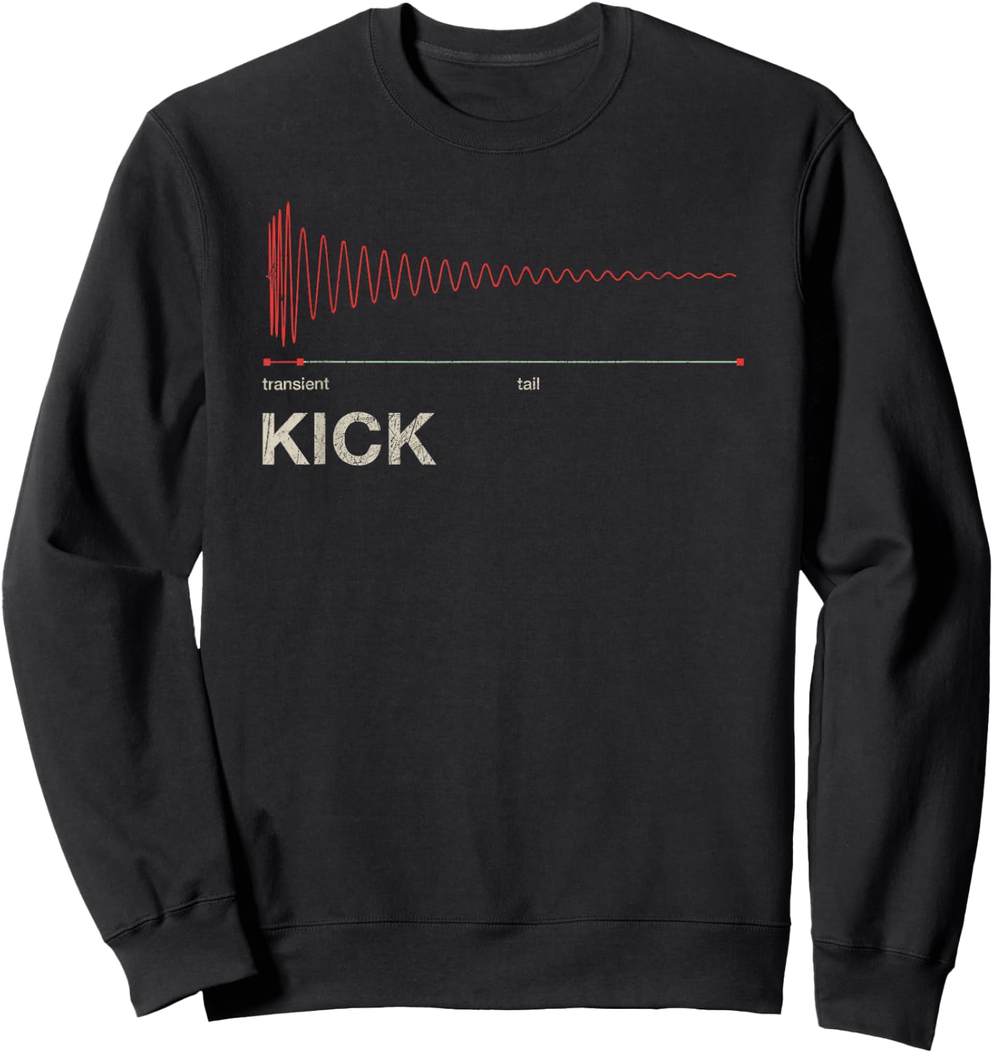 Kick Snare DAW Producer Studio Audio Wave Gear VST Synth Sweatshirt - Sweatshirt | Black