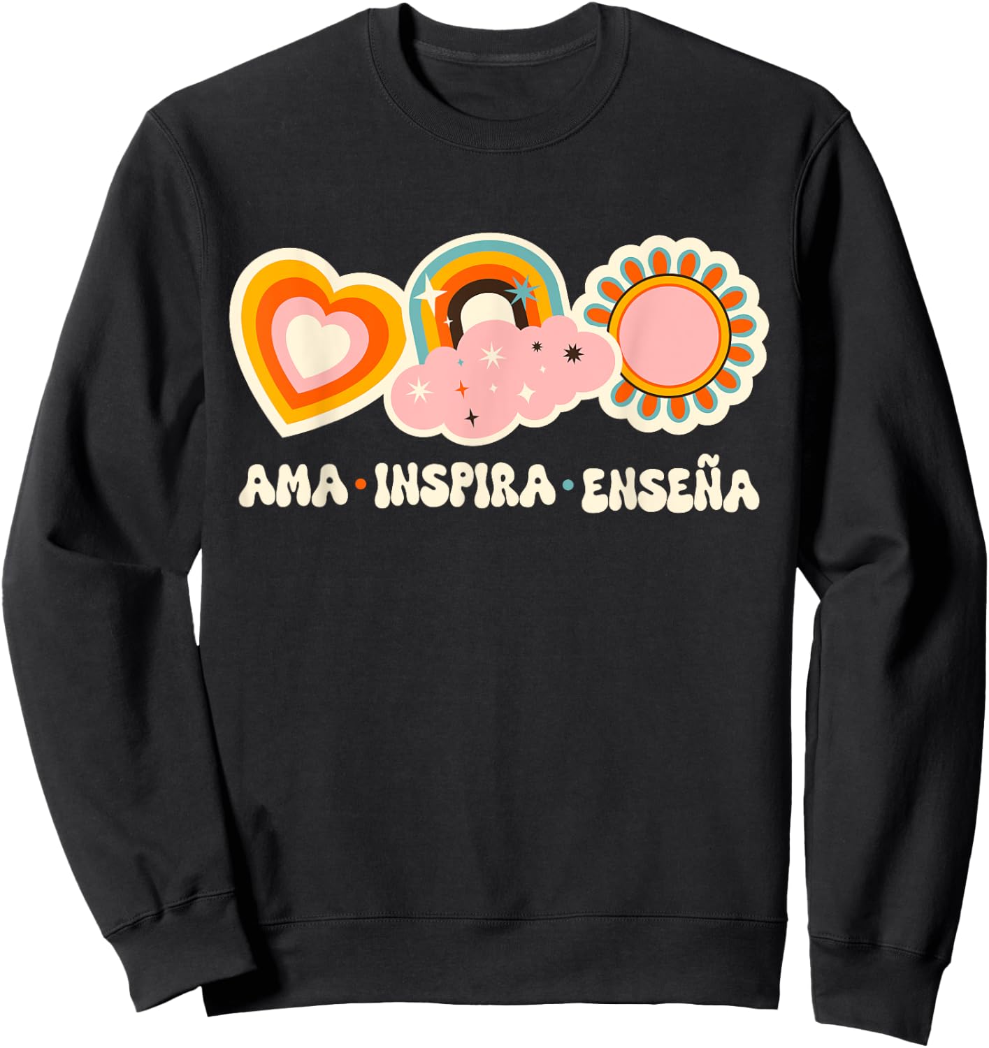 Hispanic Teacher Bilingual Teacher Spanish Teacher Sweatshirt - Sweatshirt | Black