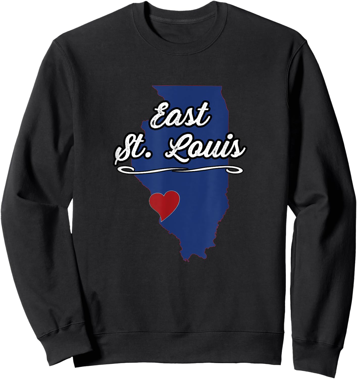 City of East St. Louis Illinois | IL - E. Saint Louis Gift Sweatshirt - Sweatshirt | Black