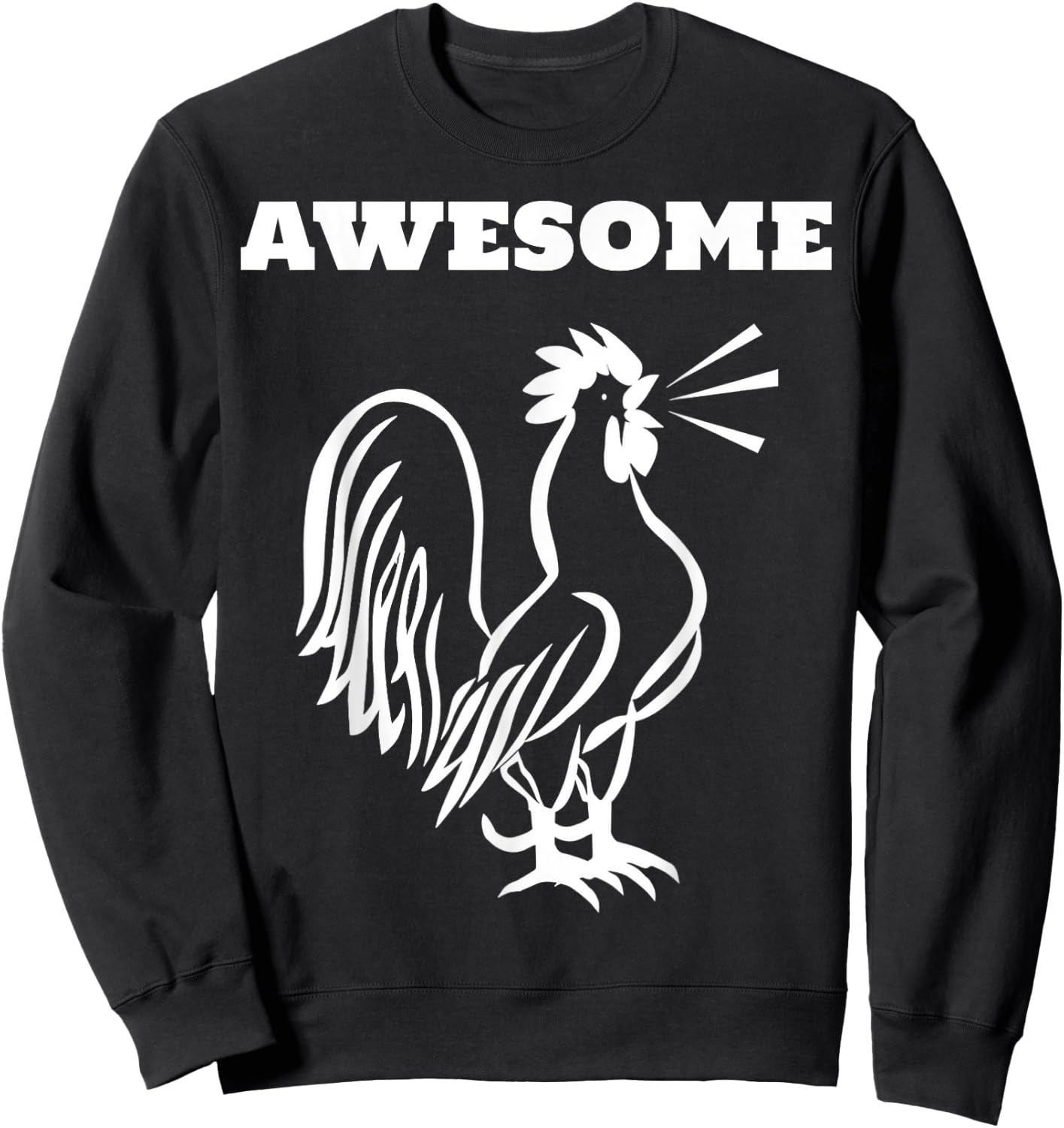 Awesome Cock -Great Rude Obnoxious Sweatshirt - Sweatshirt | Black