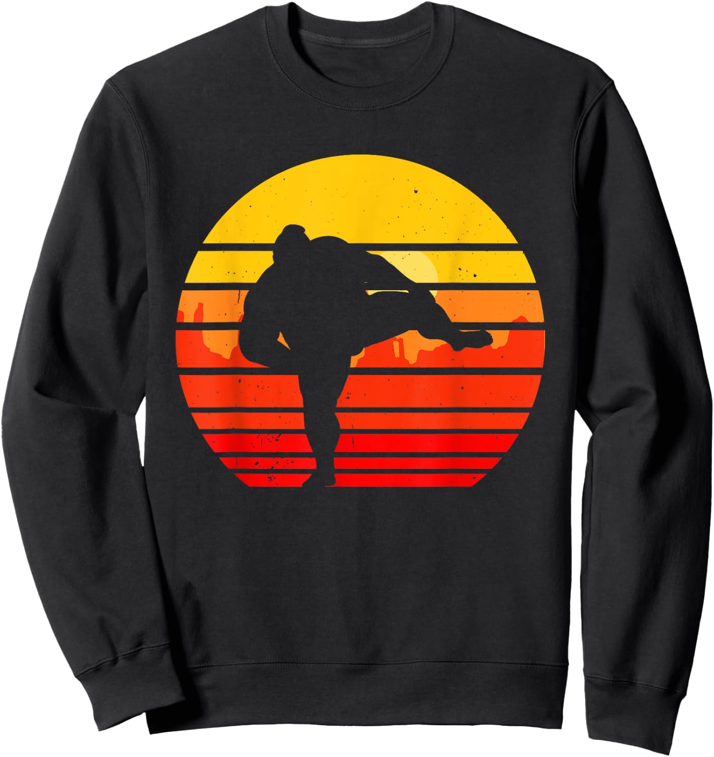 Vintage Sumo Wrestling Japan Japanese Retro Wrestler Sweatshirt - Sweatshirt | Black