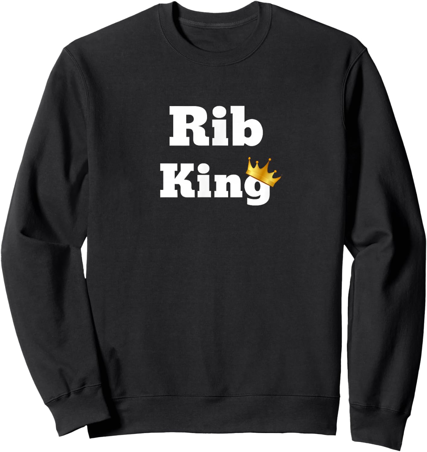 Rib King Sweatshirt - Sweatshirt | Black