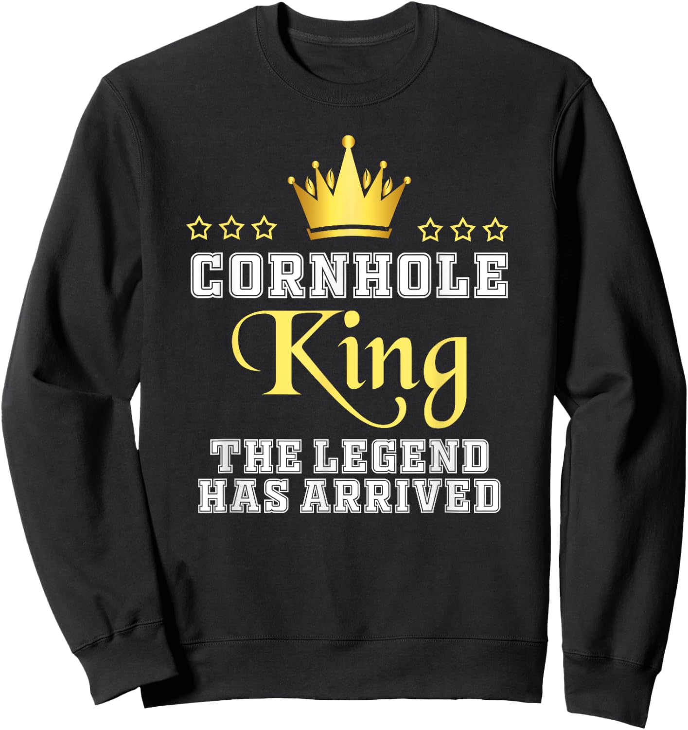 Cornhole King Sweatshirt - Sweatshirt | Black
