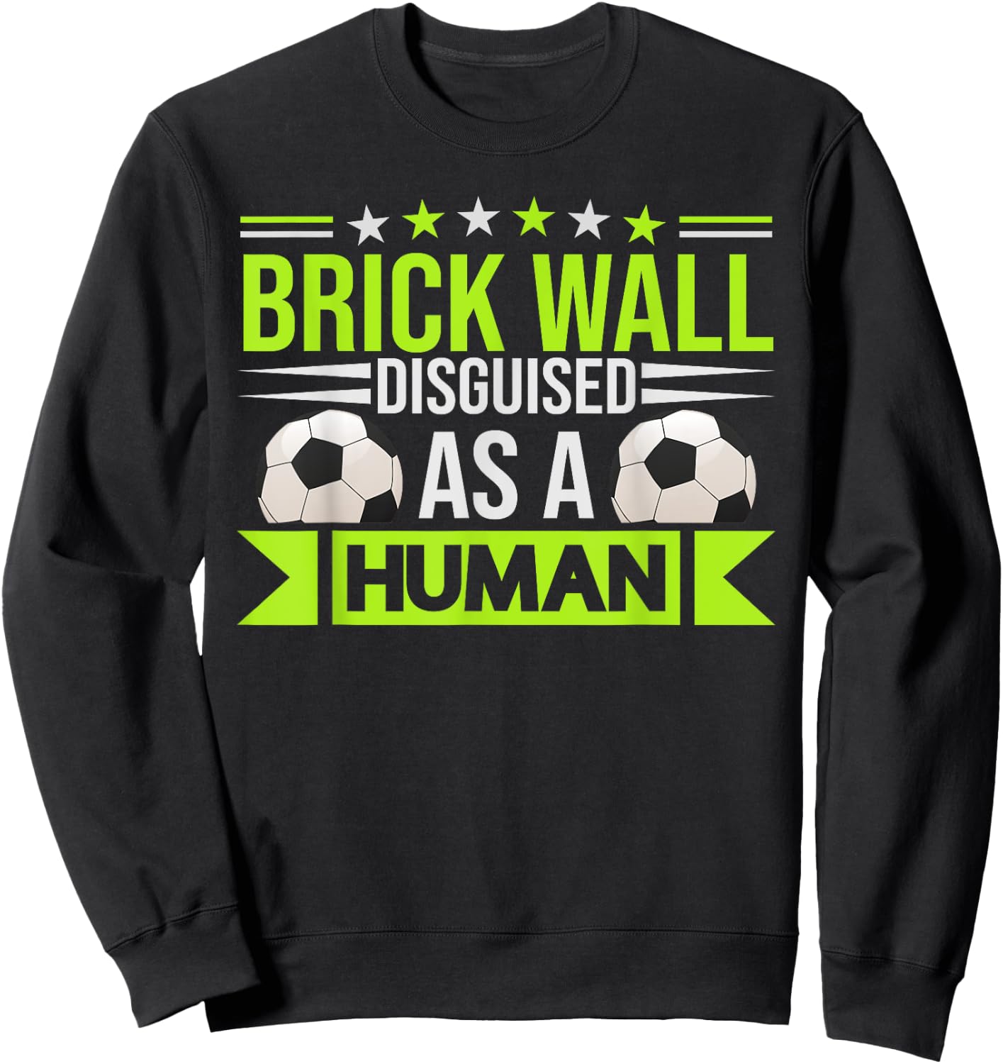 Gloves Goal Soccer Goalie Goalkeeper Sweatshirt - Sweatshirt | Black