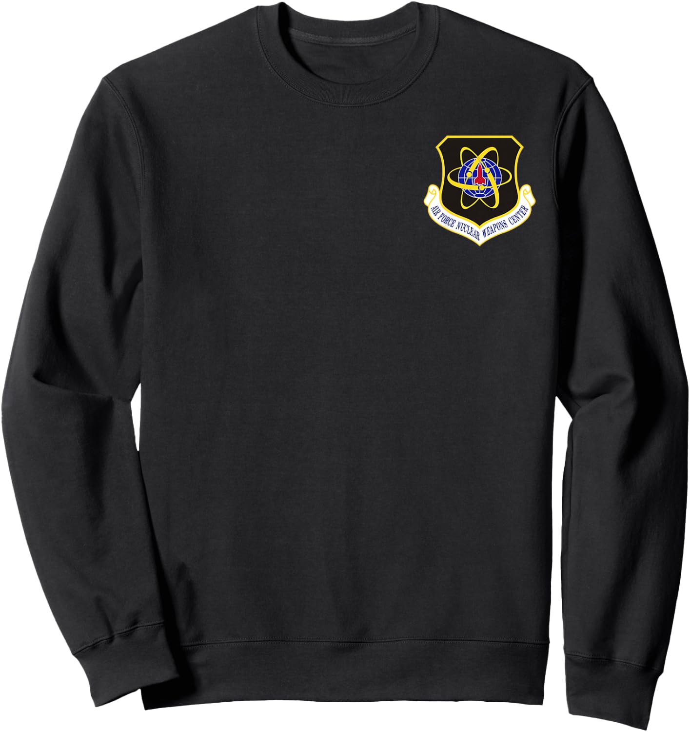 Air Force Nuclear Weapons Center Military Veteran Patch Sweatshirt - Sweatshirt | Black