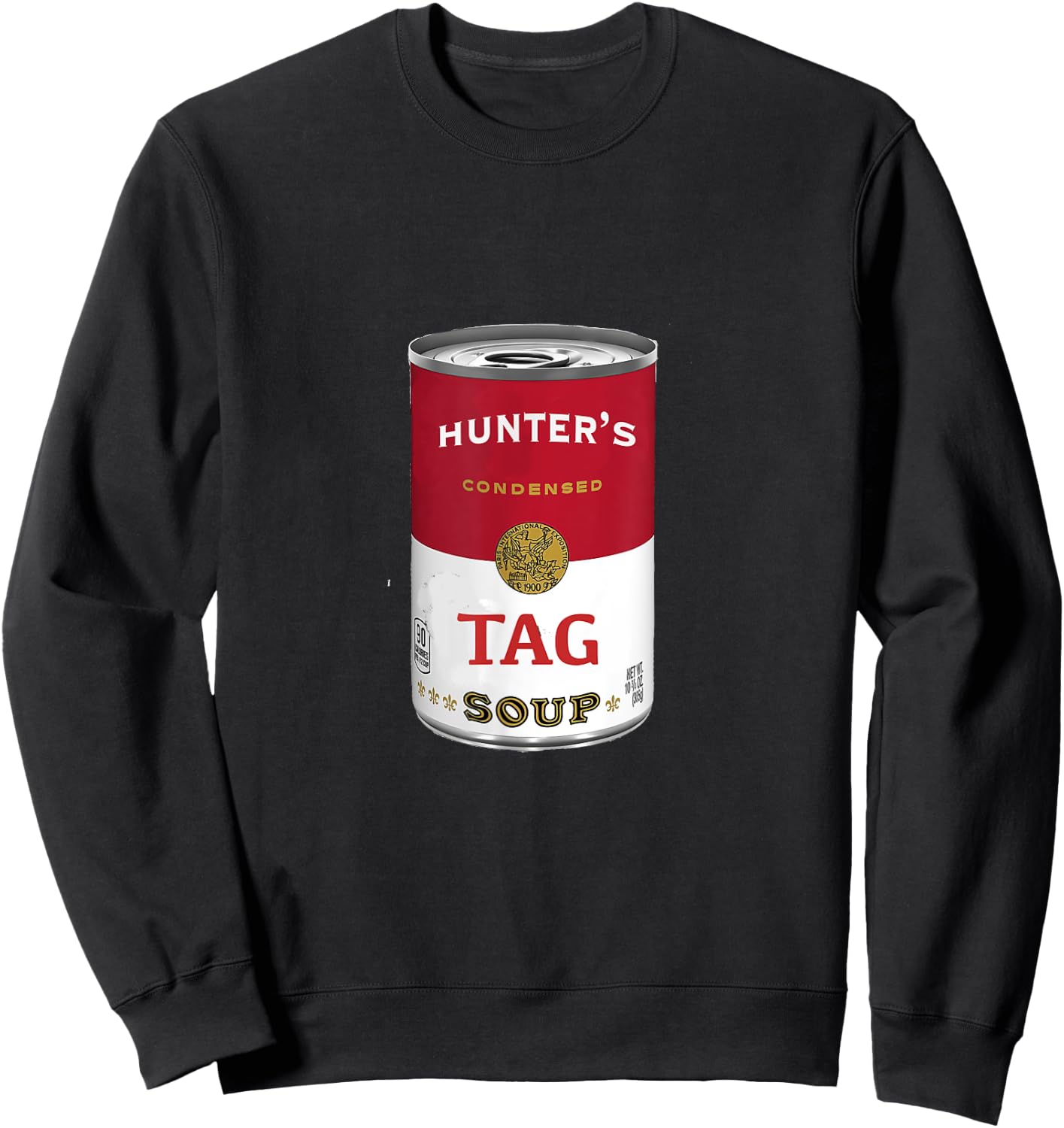 Funny Deer Hunting Tag Soup Sweatshirt - Sweatshirt | Black