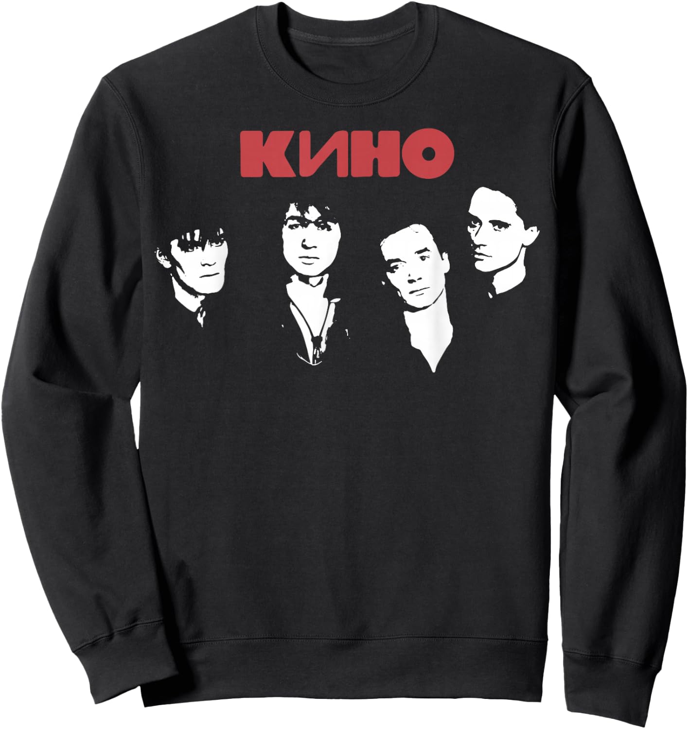 Wiktor Zoi Rock Musician Russia Cinema USSR Sweatshirt - Sweatshirt | Black