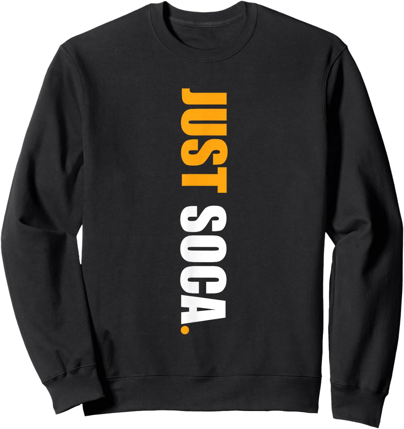 Just Soca - Vertical Solid Print Sweatshirt - Sweatshirt | Black