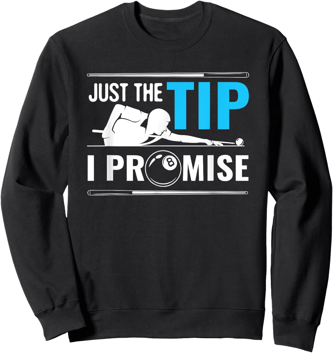 Billiards Cue Sport Game Pool Balls Billiard Player Gift Sweatshirt - Sweatshirt | Black
