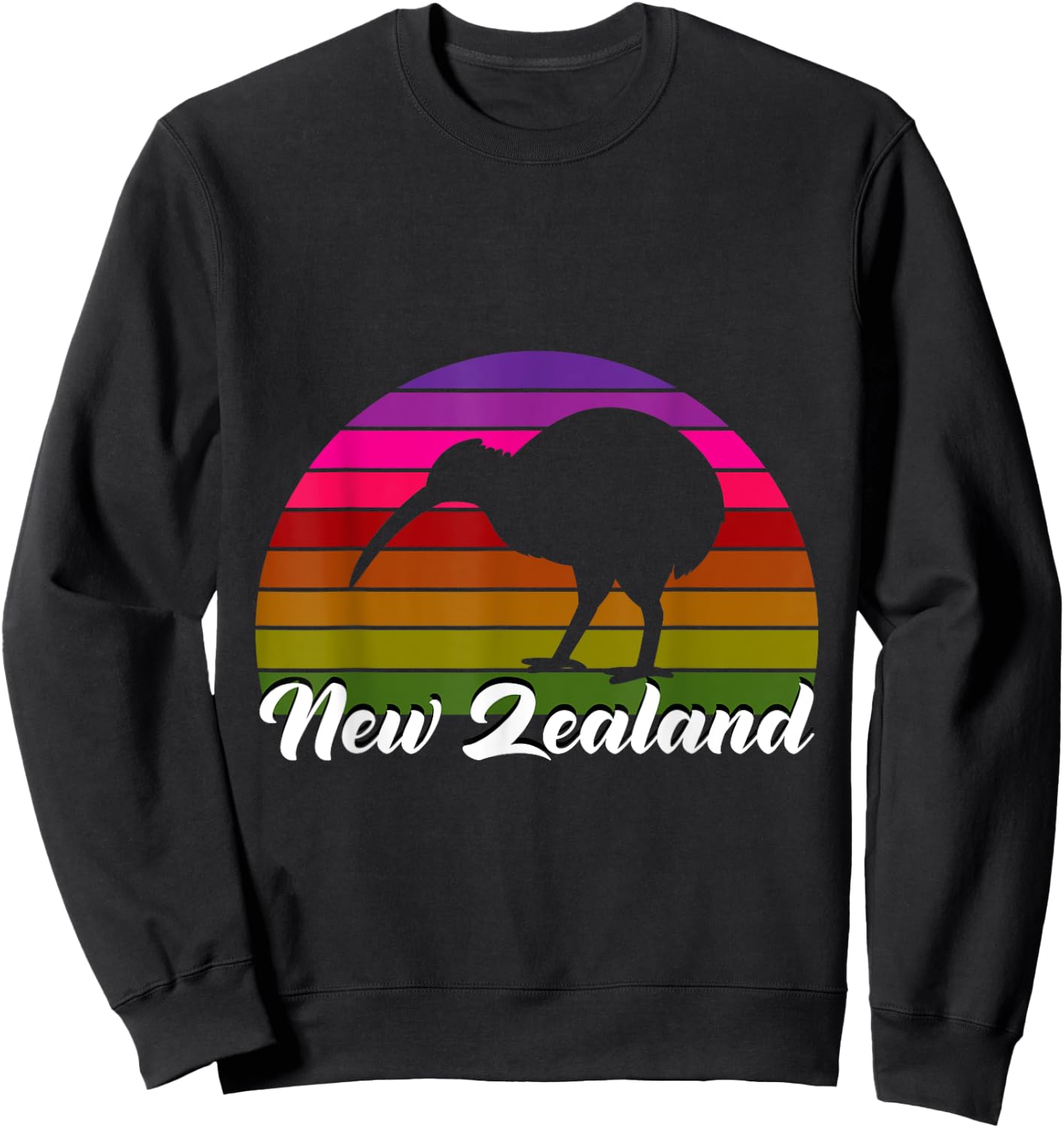 Auckland Kiwi New Zealander Backpacker Gift New Zealand Sweatshirt - Sweatshirt | Black
