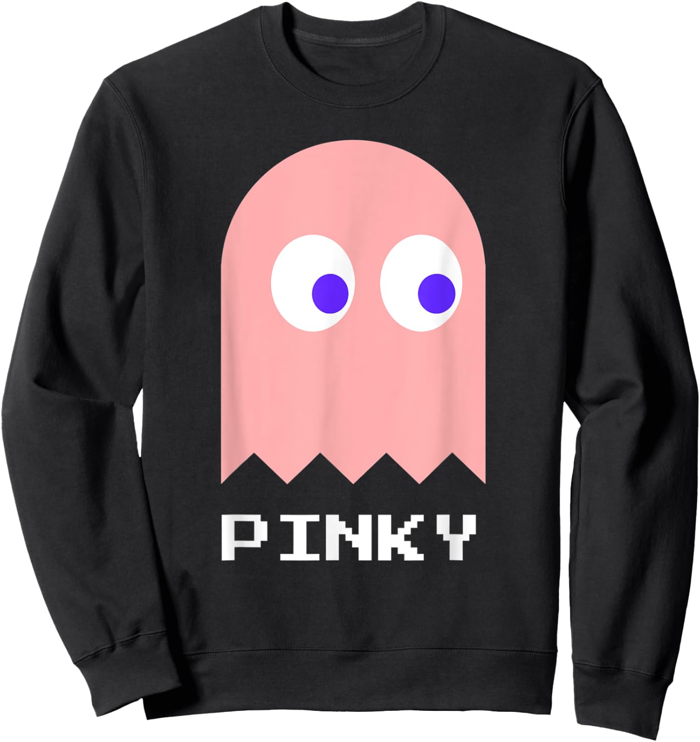 Retro Gamer Nerd PINKY Halloween Costume Sweatshirt - Sweatshirt | Black