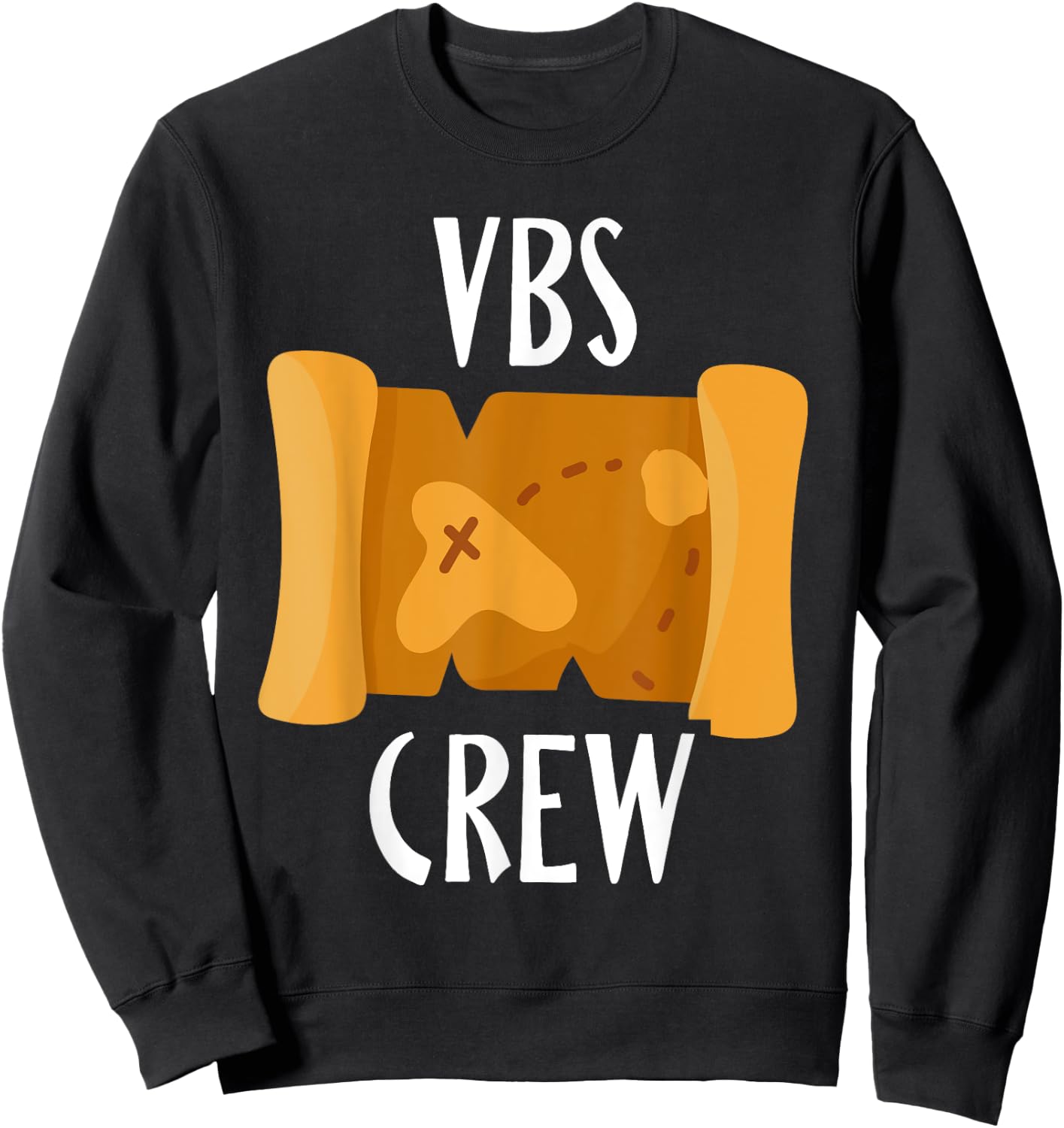 I Love VBS 2024 Crew Vacation Bible School Treasure Map Sweatshirt - Sweatshirt | Black