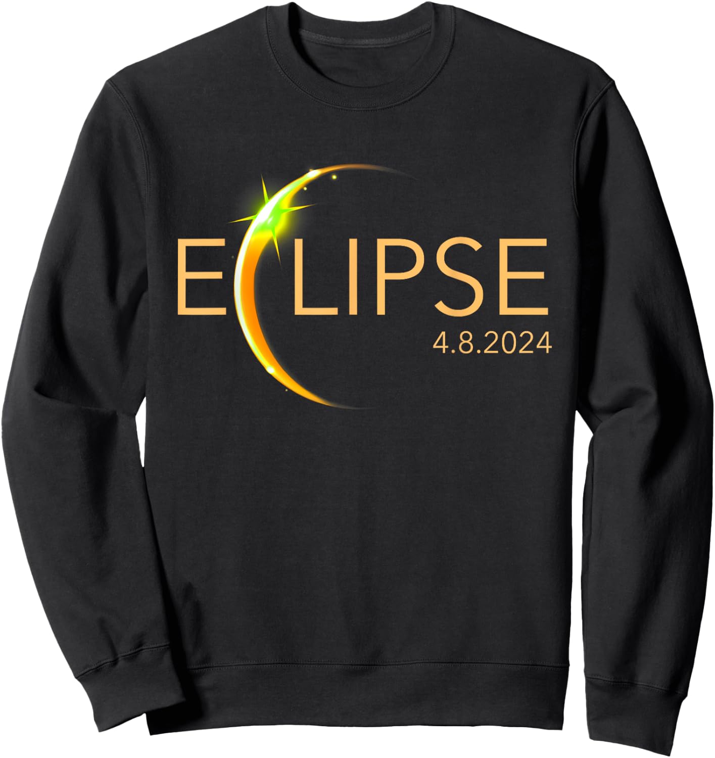Total Solar 2024 Eclipse Sweatshirt - Sweatshirt | Black