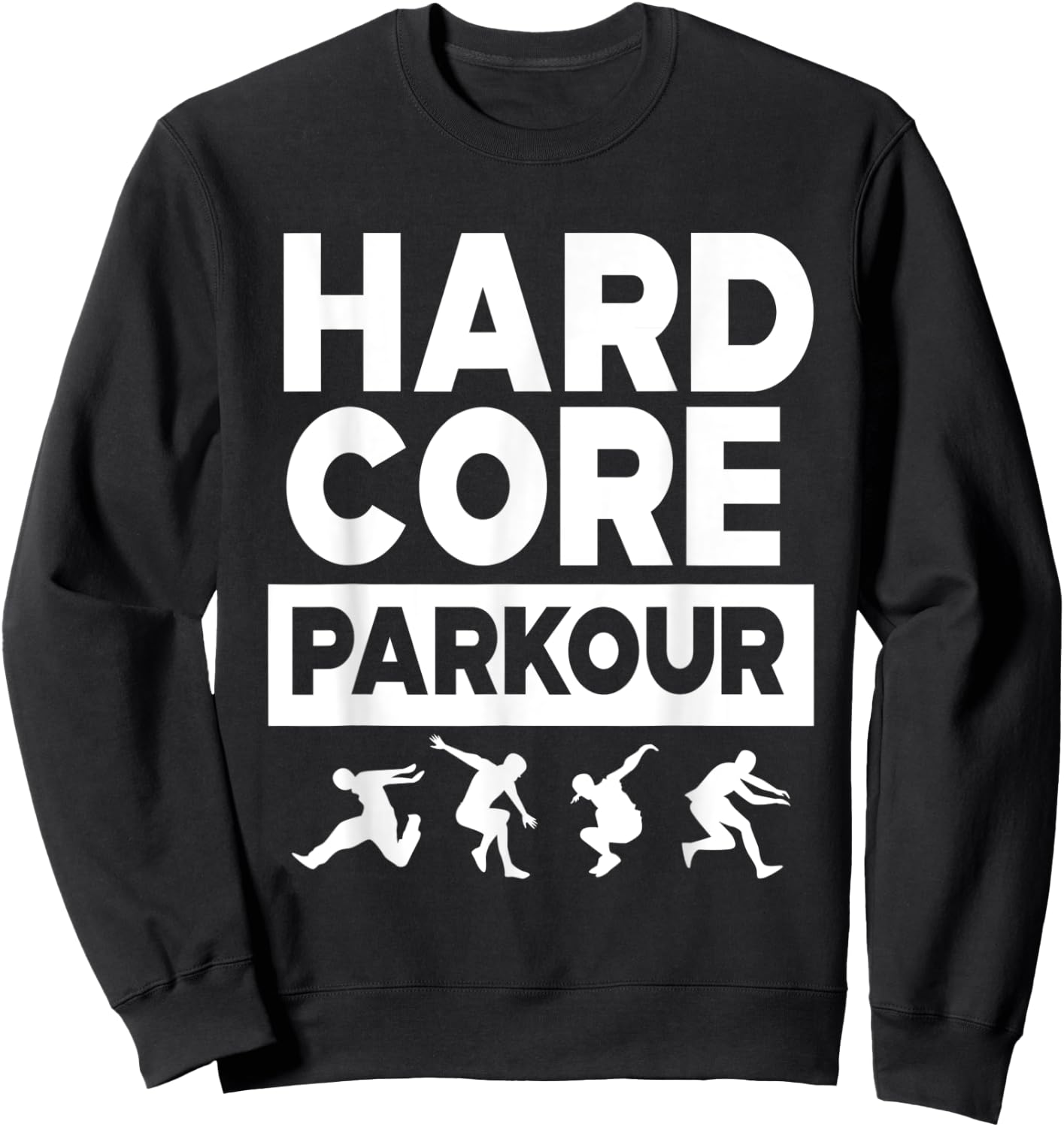 Hard Core Parkour For Boys Sweatshirt - Sweatshirt | Black