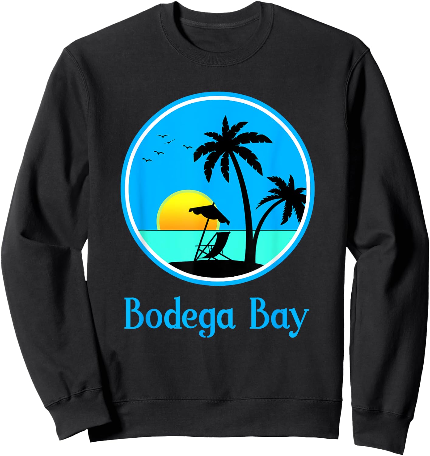 Bodega Bay Travel Vacation or Holiday Souvenir Gift Sweatshirt - Sweatshirt | Black