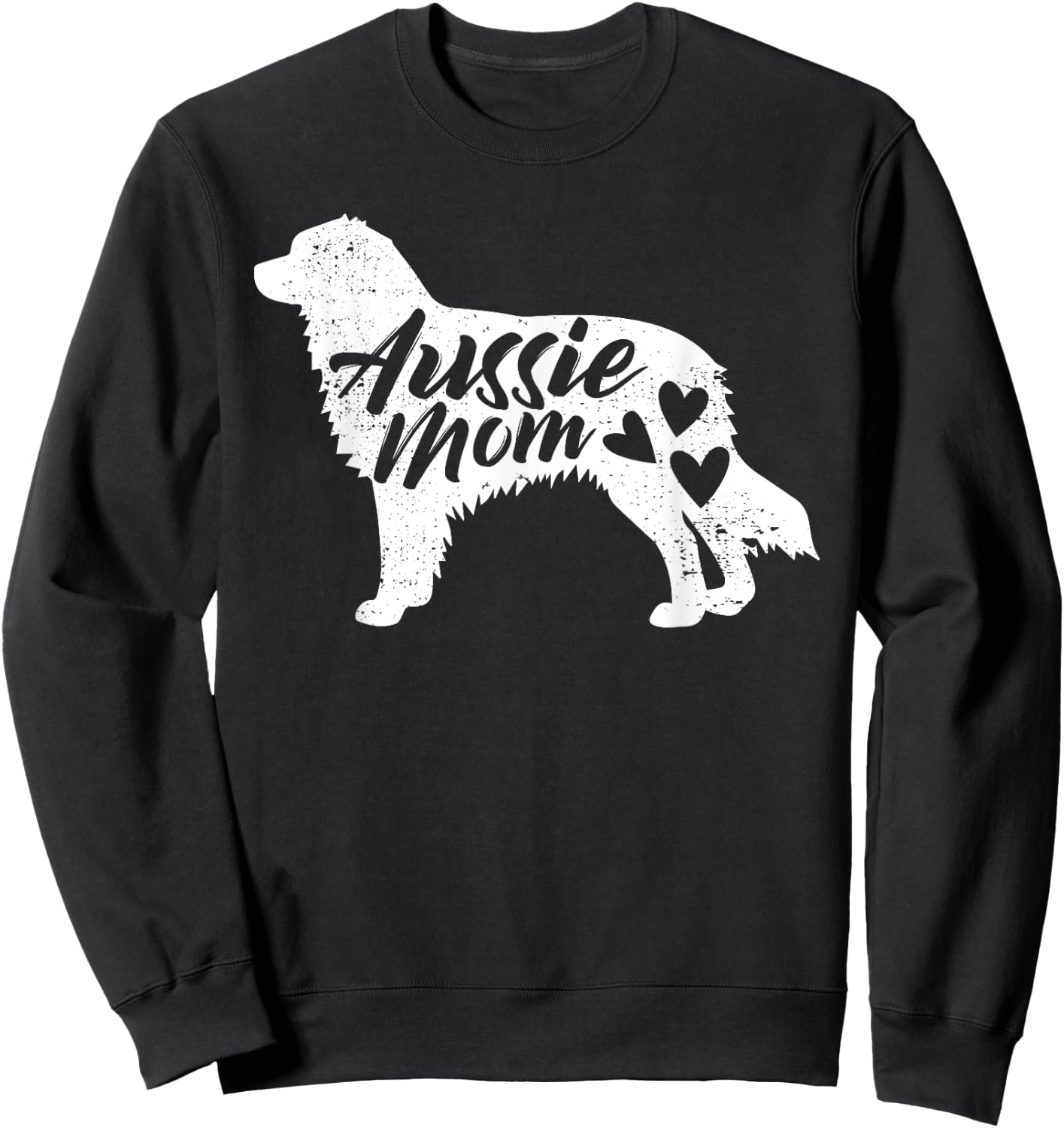 Australian Shepherd Mom Aussie Gifts for Dog Lovers Merle Sweatshirt - Sweatshirt | Black