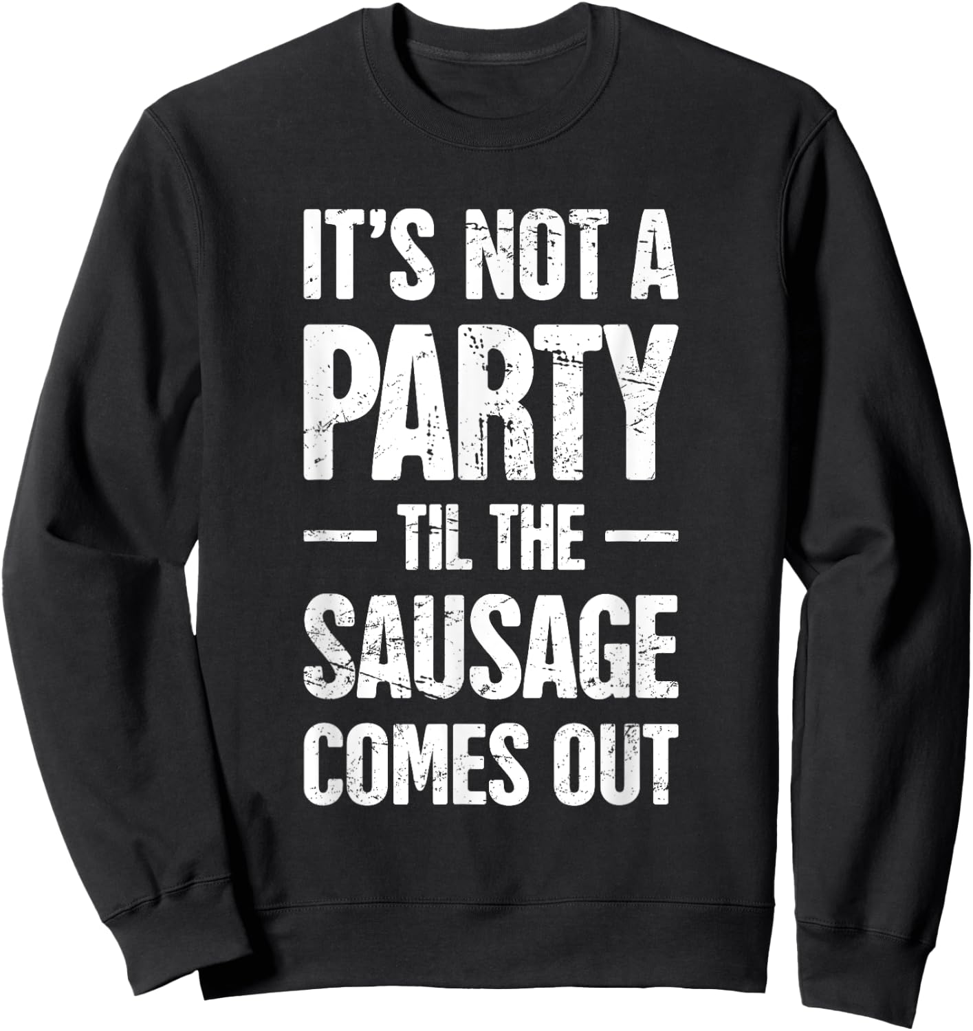 Smoked Meats / Distressed Funny Sausage Making Sweatshirt - Sweatshirt | Black