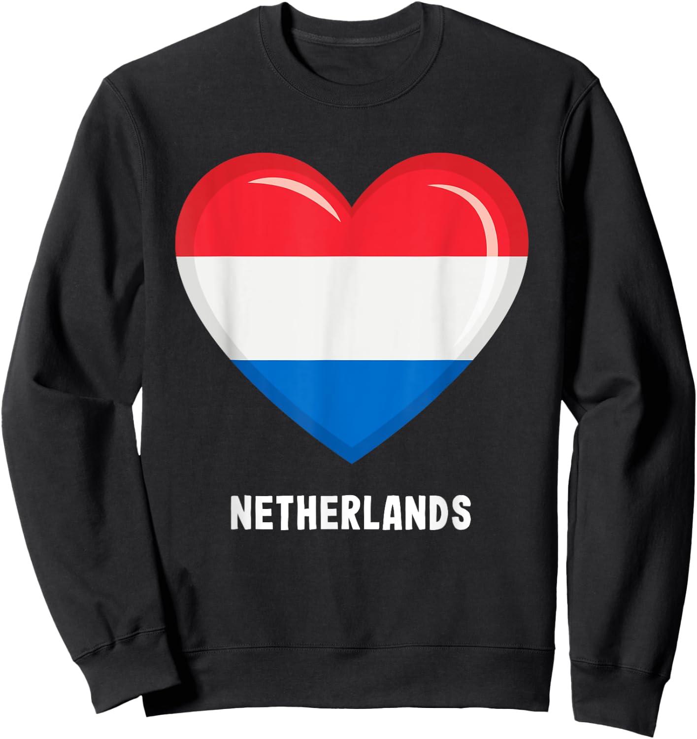 Dutch Flag Jersey | Dutch Sweatshirt - Sweatshirt | Black