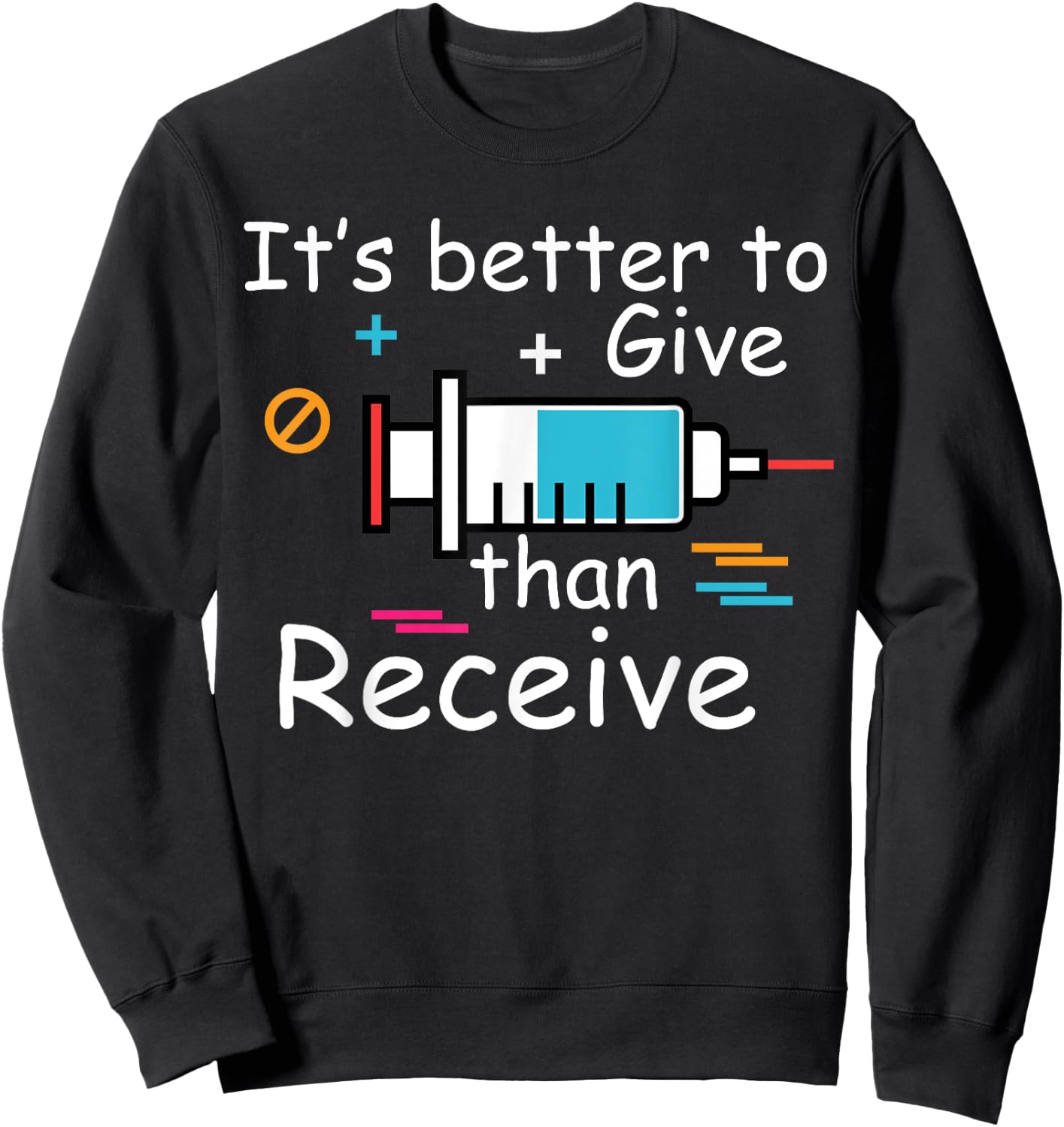 Flu Season Funny Flu Shot Doctor Medicine Health Vaccination Sweatshirt - Sweatshirt | Black