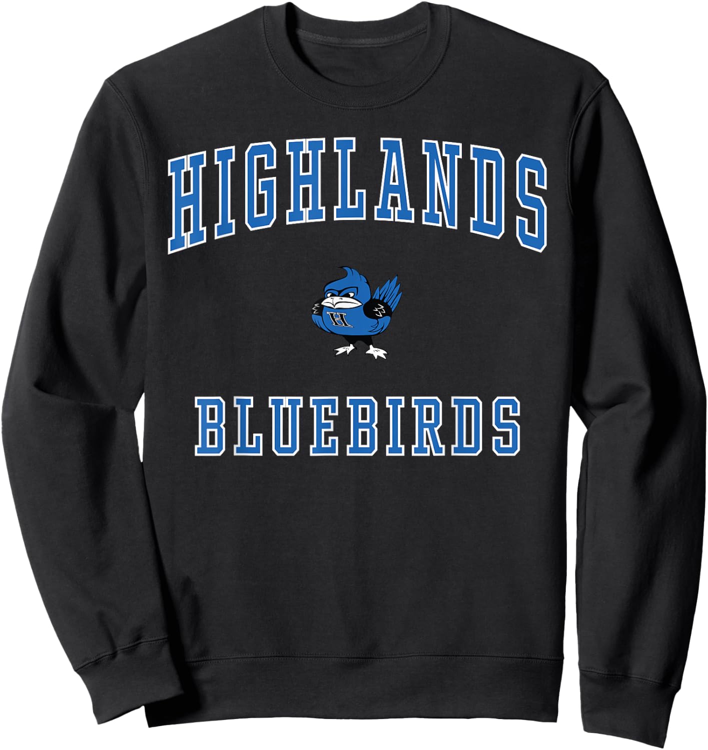 Highlands High School Bluebirds Sweatshirt - Sweatshirt | Black