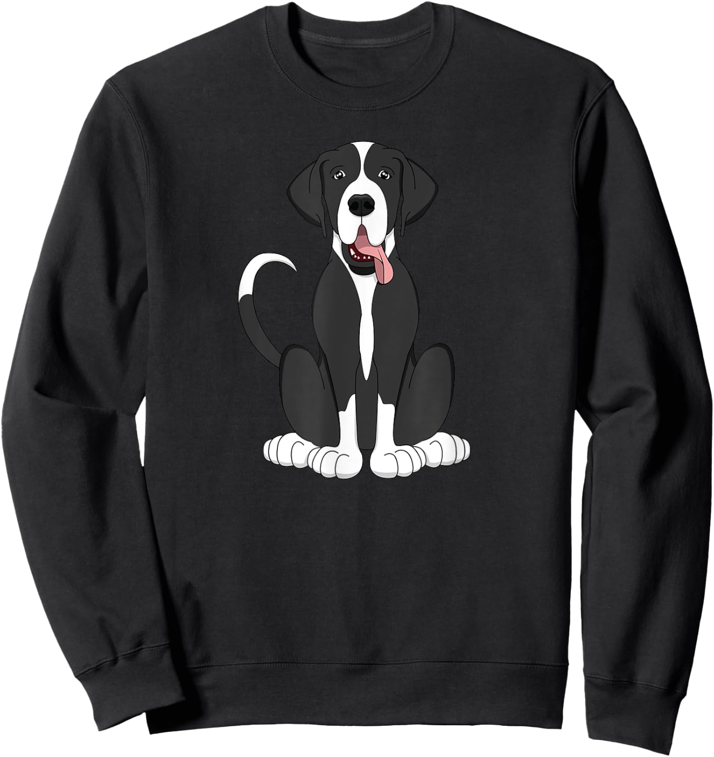 Mantle Great Dane Shirt Women Kids Dog Lover Gift Sweatshirt - Sweatshirt | Black