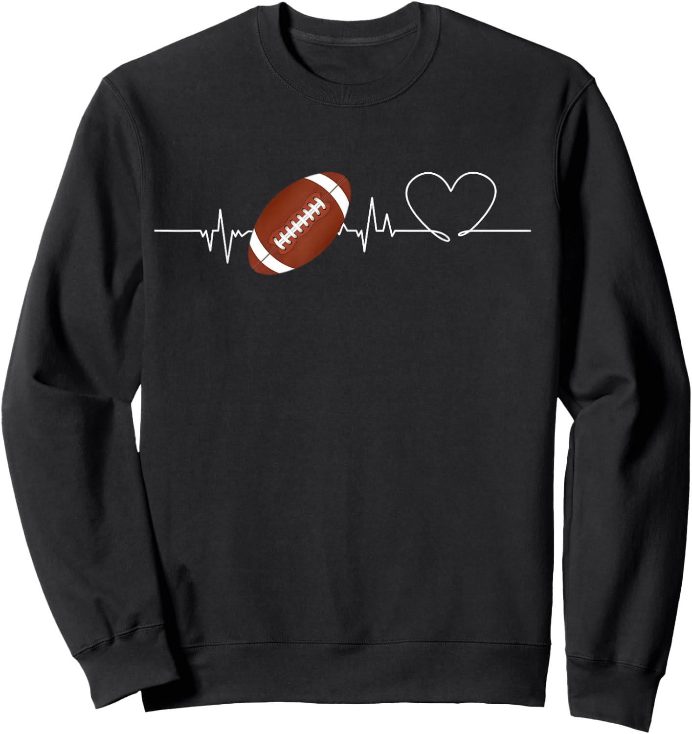 Love American football Shirt football Lovers for Sweatshirt - Sweatshirt | Black