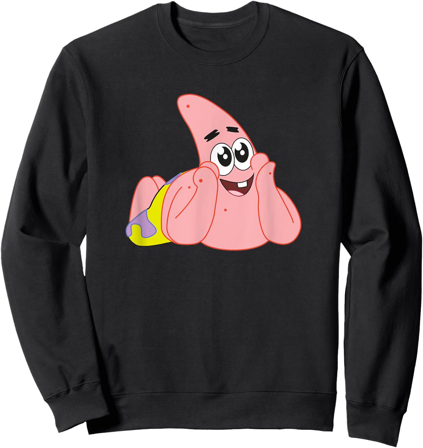 Mademark x SpongeBob SquarePants - Patrick Star - Feelin' Cute Sweatshirt - Sweatshirt | Black