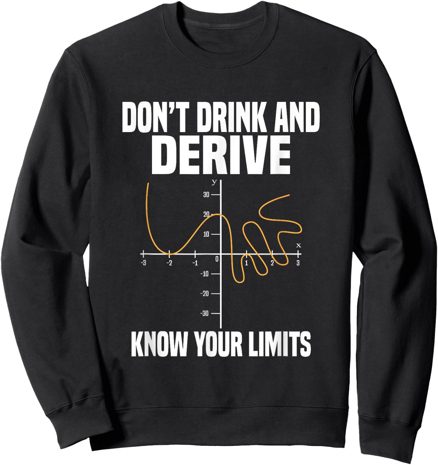 Dont Drink And Derive And Know Your Limit Sweatshirt - Sweatshirt | Black