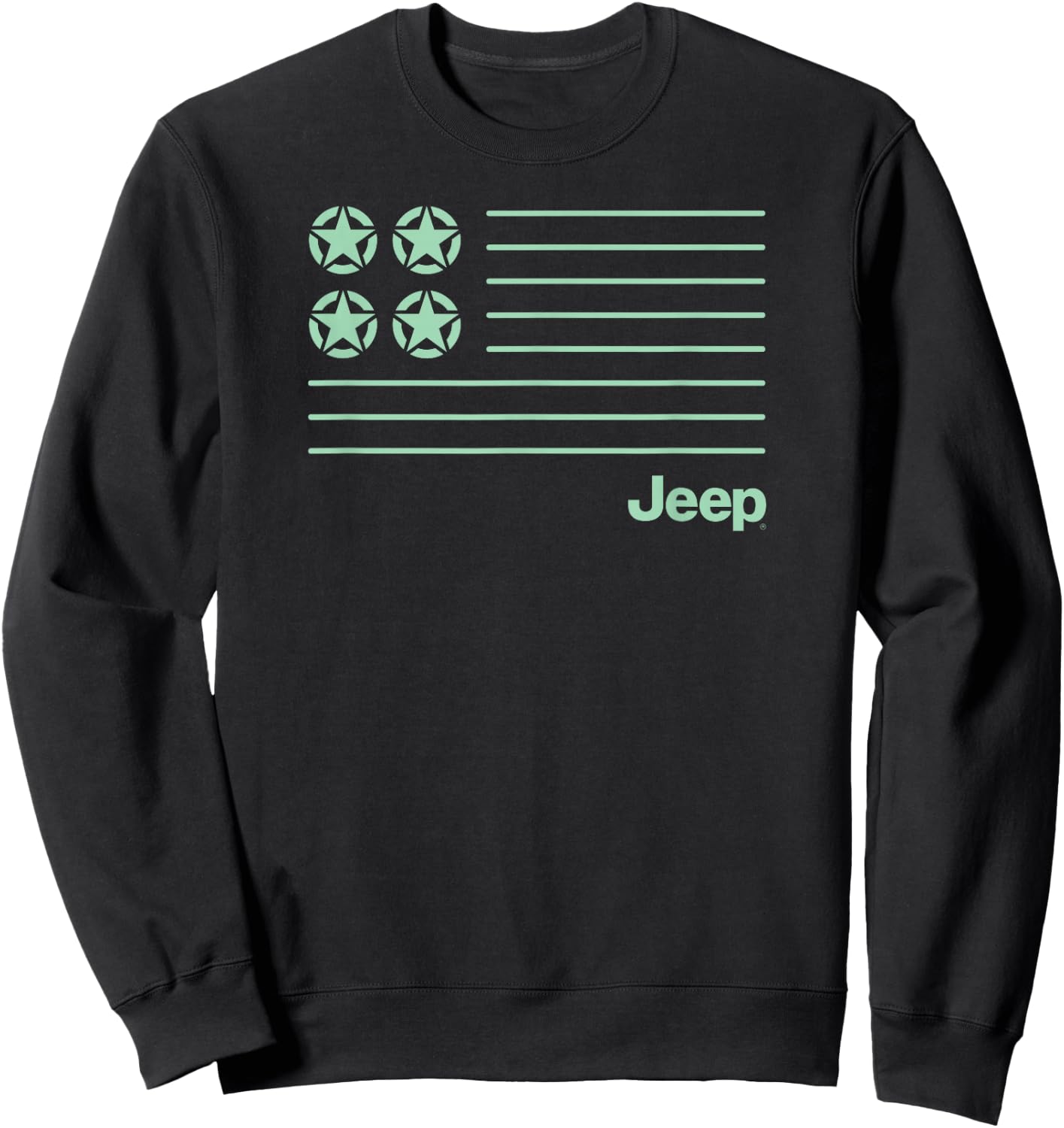 Jeep Modern Flag Sweatshirt - Sweatshirt | Black