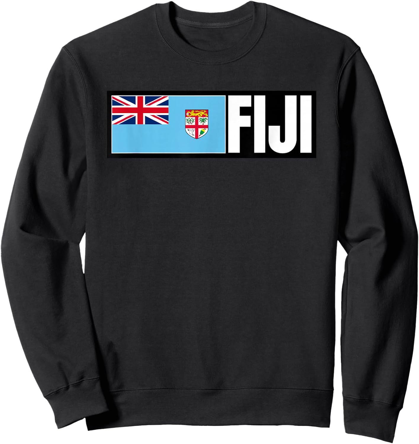 Fiji Flag Sweatshirt - Sweatshirt | Black