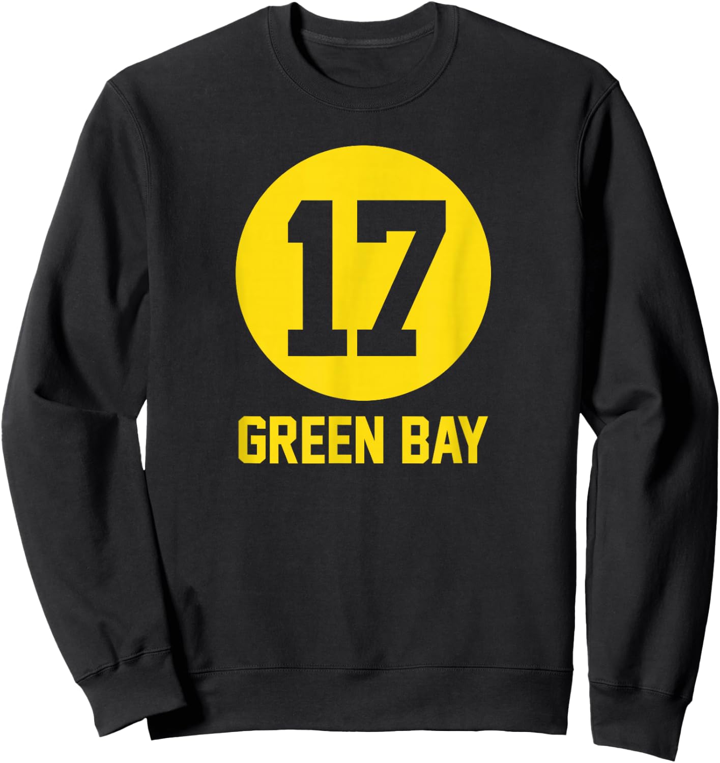 Acme Green Bay Number 17 Jersey Sweatshirt - Sweatshirt | Black