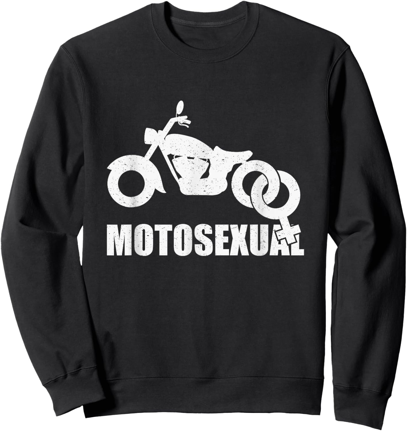 Motosexual Motorcycle Biker Bikes Men Retro Vintage Gift Sweatshirt - Sweatshirt | Black