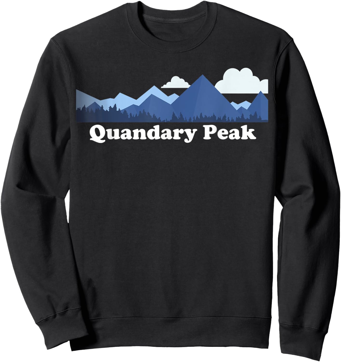 Quandary Peak Bagger Colorado Rocky Mountains CO Climbing Sweatshirt - Sweatshirt | Black