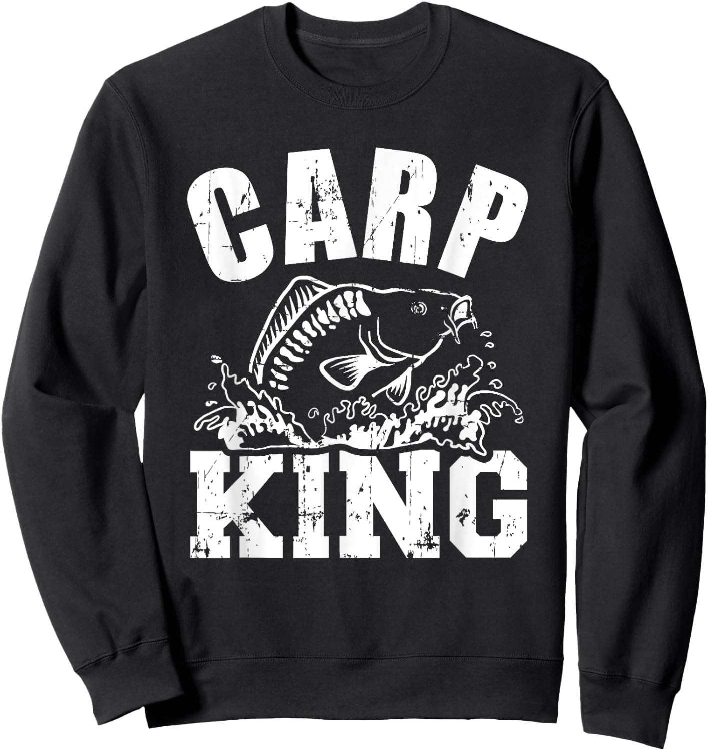Carp king fishing Sweatshirt - Sweatshirt | Black