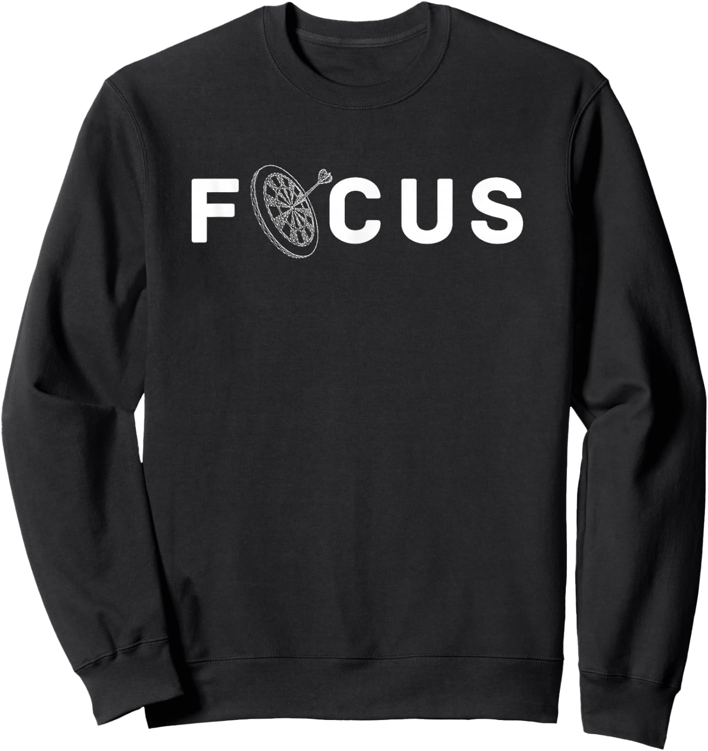 Funny Darts Dartboard Player Pub - Focus Sweatshirt - Sweatshirt | Black