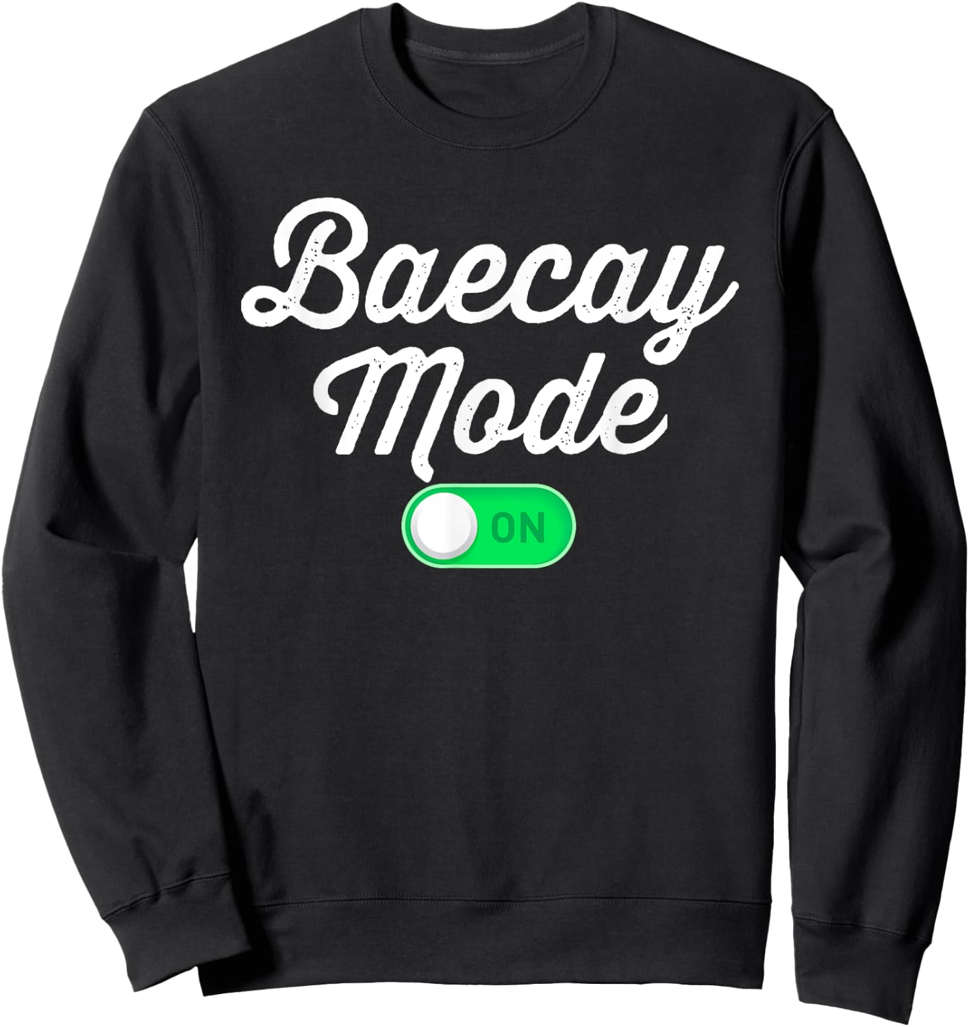 Baecay Mode On Vacation Baecation Matching Couples Sweatshirt - Sweatshirt | Black