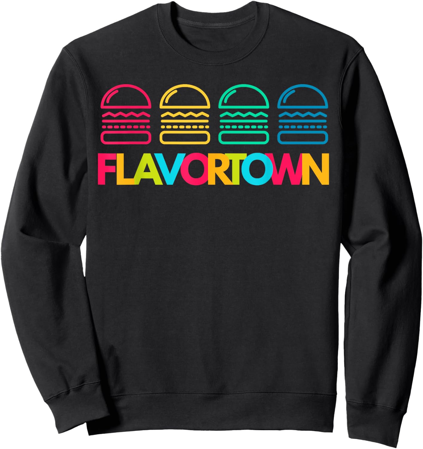 Flavortown Food Culture Sweatshirt - Sweatshirt | Black