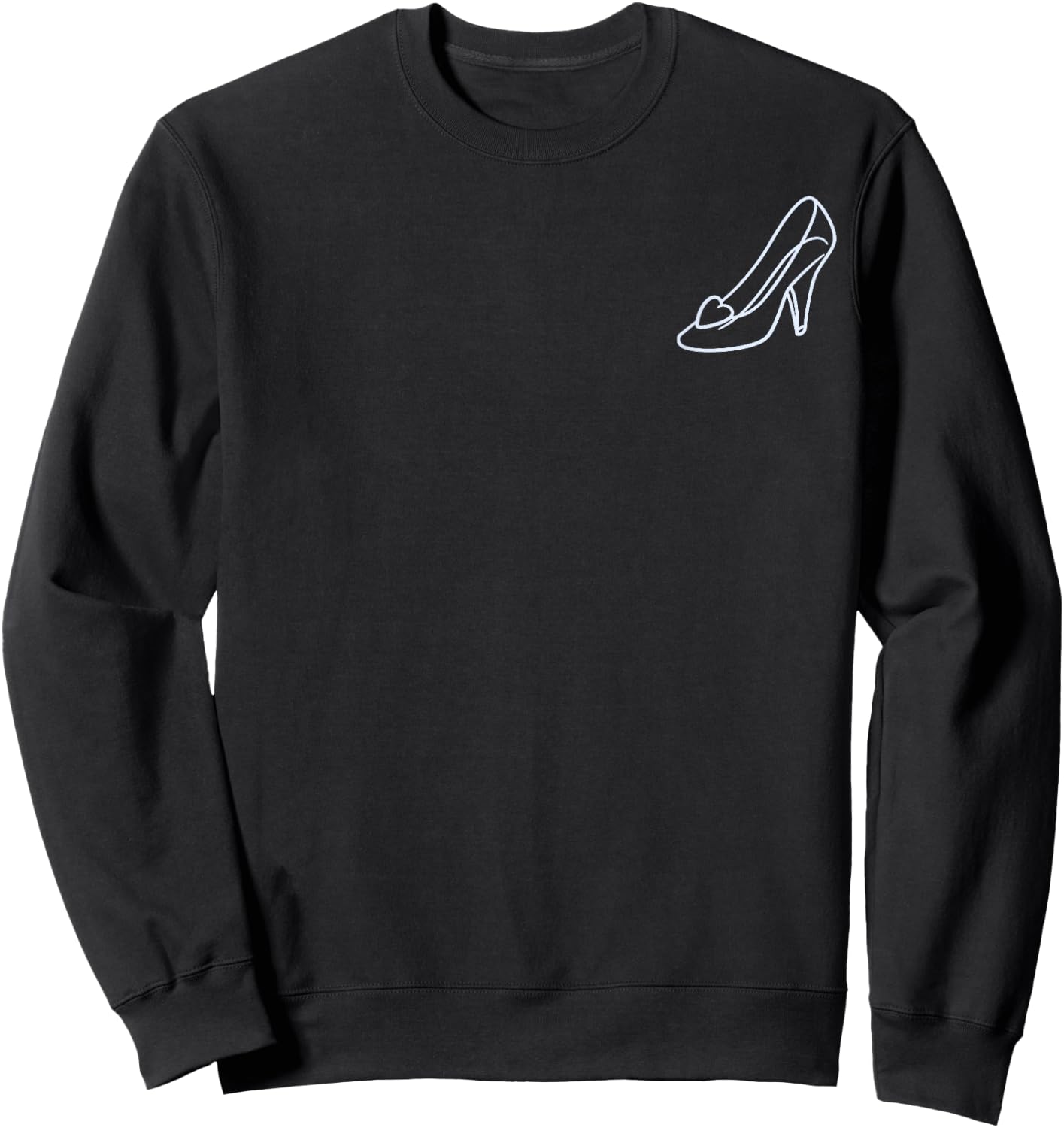 Disney Cinderella Bridal Bibbidi Bobbidi Crew Front & Back Sweatshirt - Sweatshirt | Black