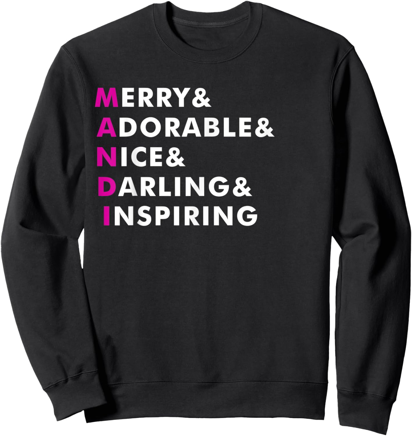 Mandi Name Shirt Personalized Gift Sweatshirt - Sweatshirt | Black
